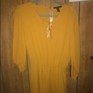 Mustard Keyhole Romper